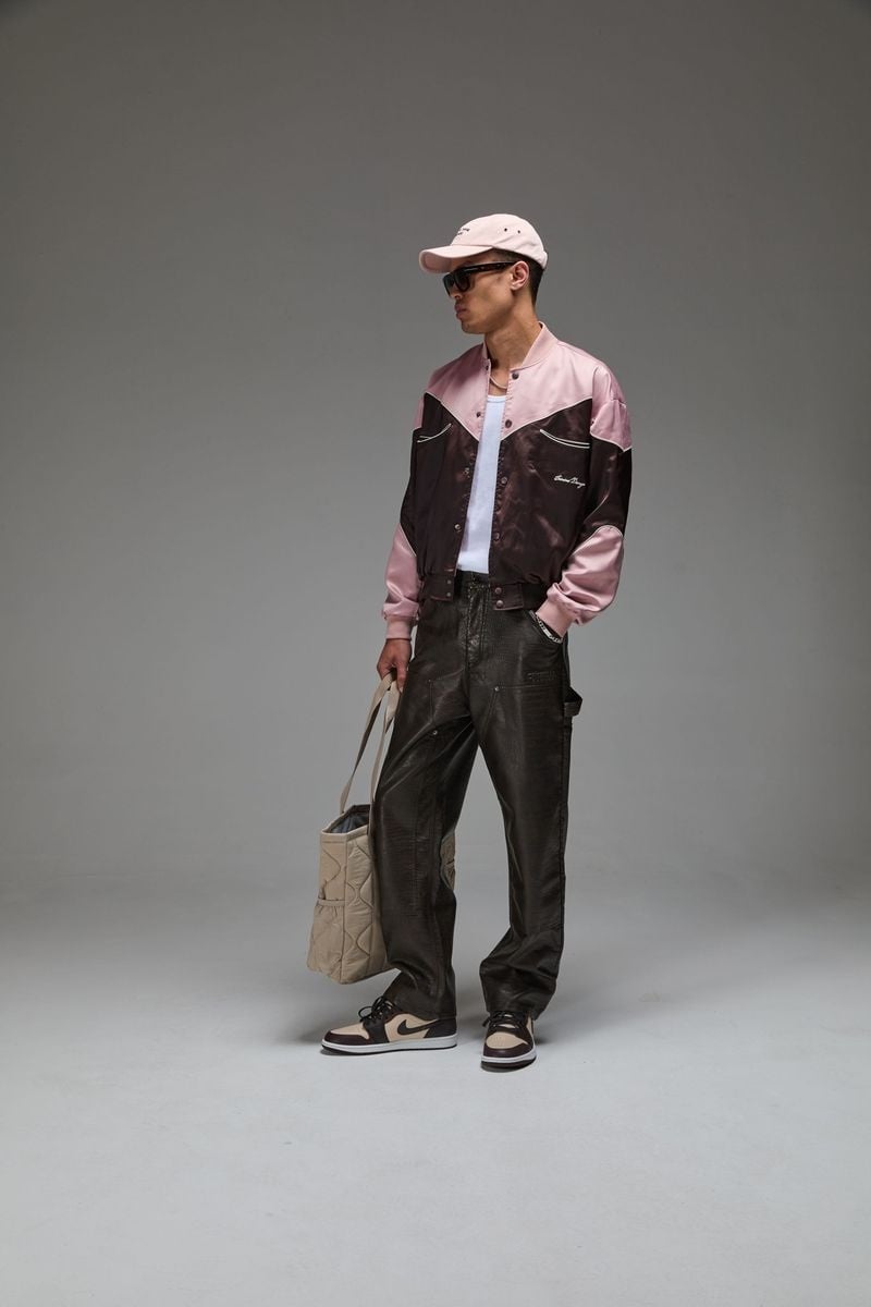 Criminal Damage Western Satin Bomber