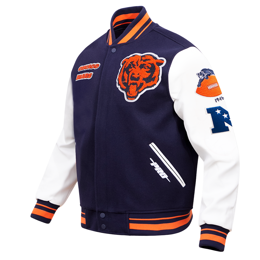 Pro Standard Chicago Bears Retro Classic Varsity Jacket 'Blue