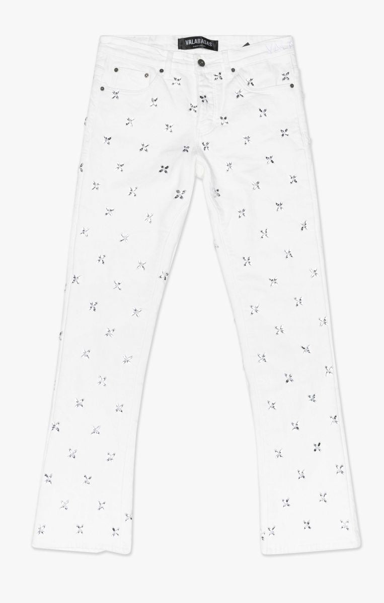 Valabasas Stim Stacked Denim Pant 'White|VLBS-VJ3-1007-WHT|Top Fashion