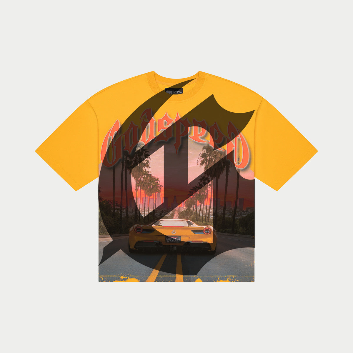 Godspeed Sunset BLVD Tee 'Yellow|11350118|Top Fashion