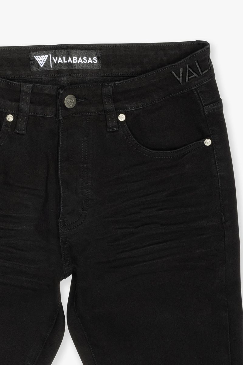 VALABASAS ブラック スリムフィット デニム 30 Valabasas Mr Slim Denim Pant 'Jet Black'|VLBS-VJ1-1004-JTBLK|TF