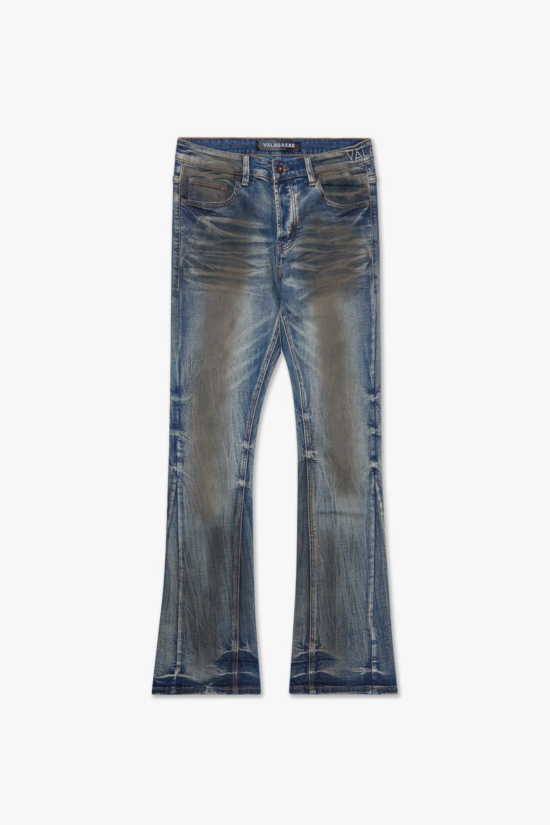 Valabasas Fax Stacked Denim 'Dirty Blue Washed'|VLBS-VJ3-1004|TF