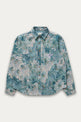 Kuwalla Floral Watercolor Tapestry Shirt