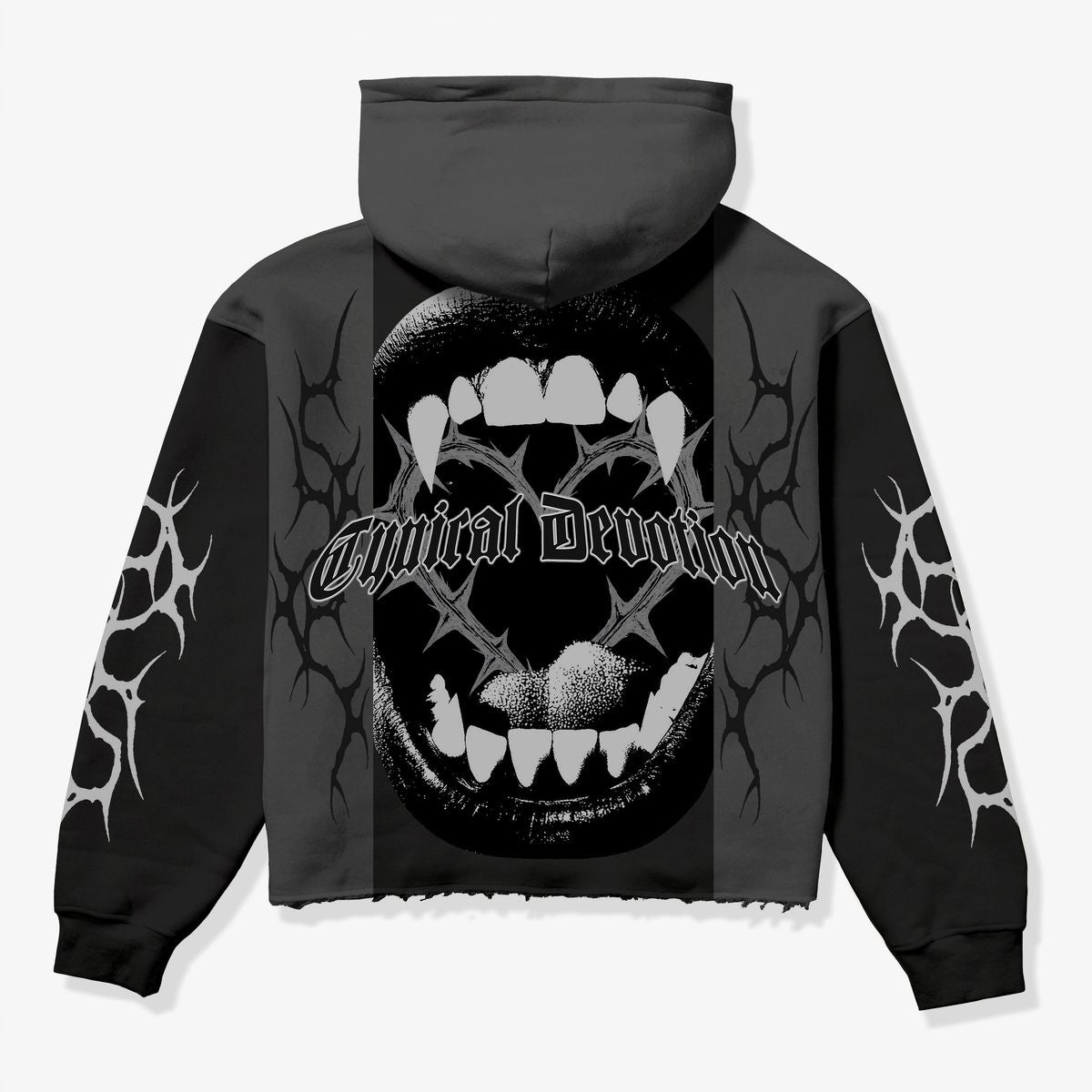 Sugarhill Devoted Split Hoodie 'Black/Charcoal'|SH26-SPR1-29|TF