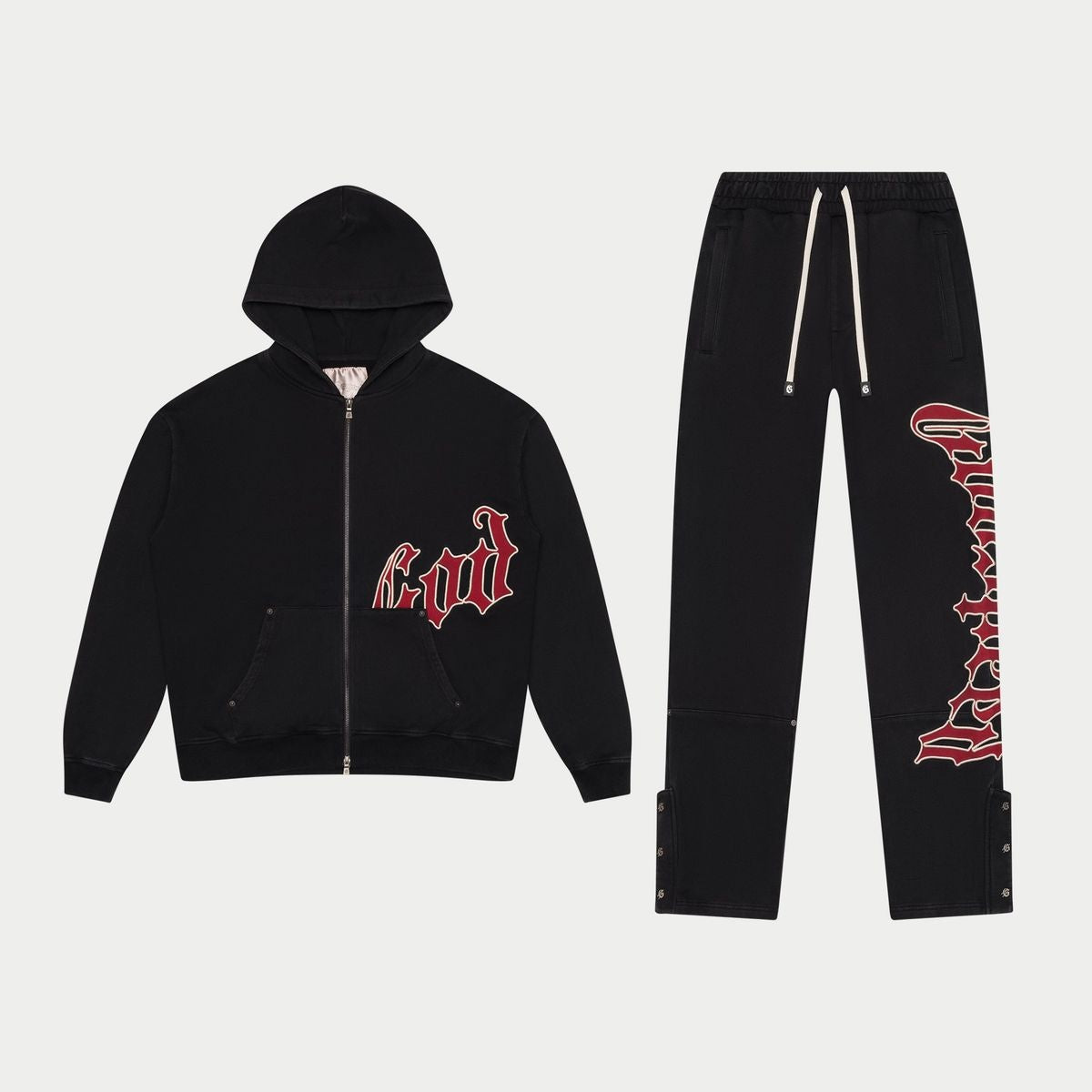 Godspeed OG Logo Sweatsuit V2 'Black/Red|11617293|Top Fashion