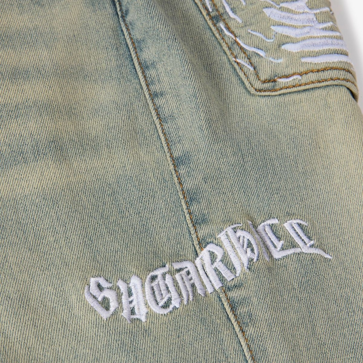 Sugarhill Burn It Rhinestone Stacked Jeans