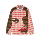 Kidsuper Patchwork Face Flannel Shirt