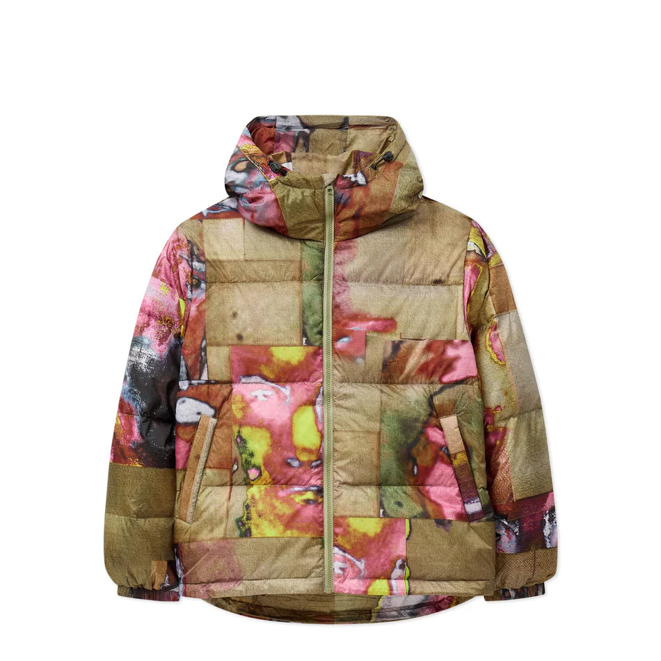 KidSuper Printed Faces Collage Puffer Jacket