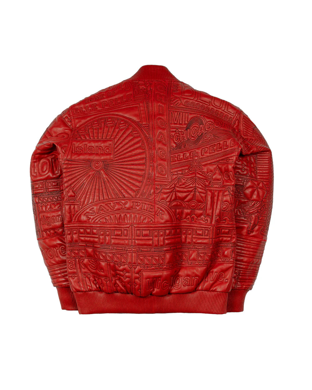 Pelle Pelle Chicago Quilted Jacket 'Red|325-37537-CBB|Top Fashion