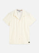 Scotch & Soda Terry Jacquard Regular-Fit Short-Sleeved Shirt
