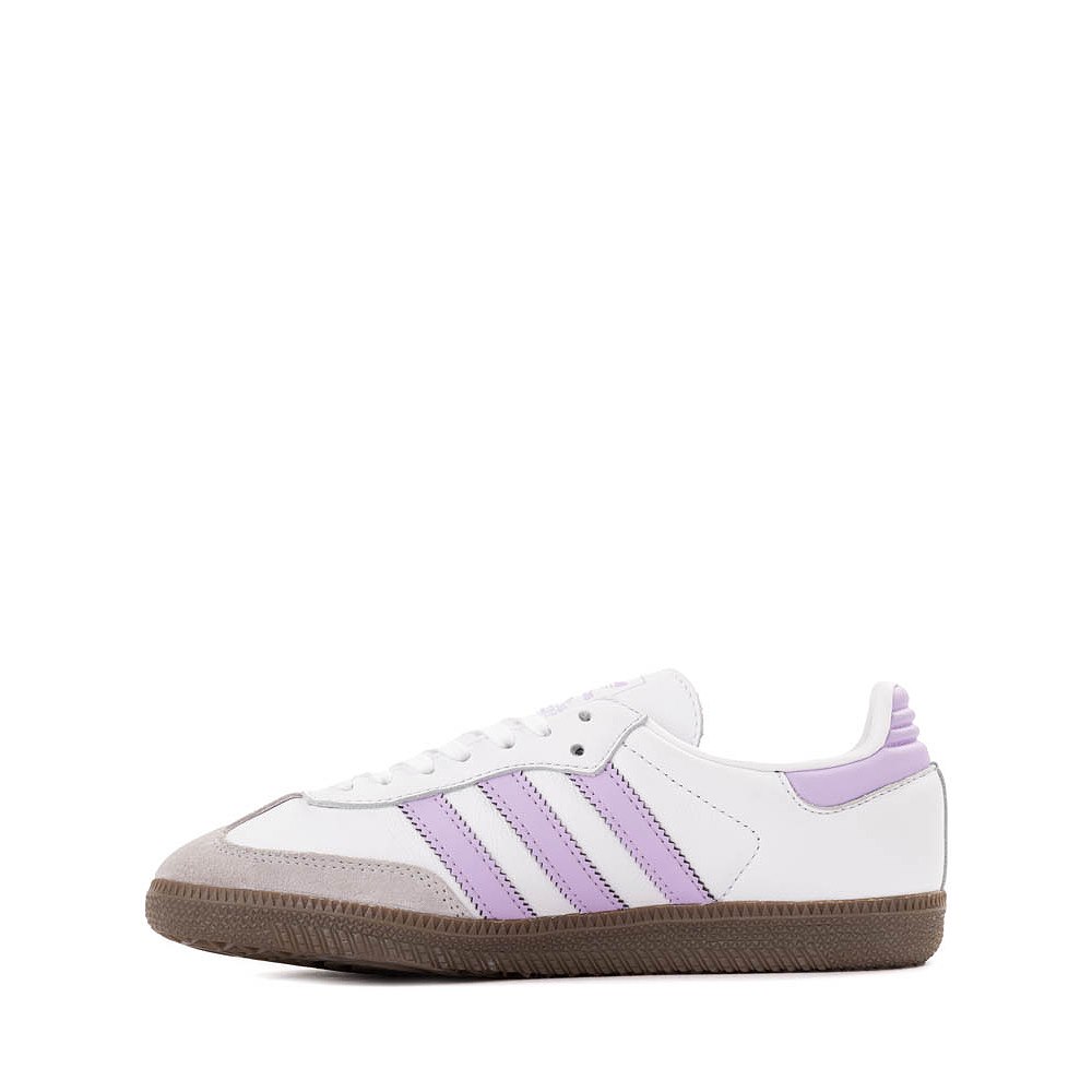 adidas Samba OG Preschool Lifestyle Shoes (Cloud White/Powder Plum/Gum)