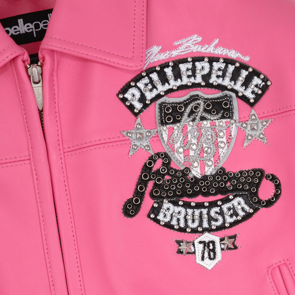 Wmns Pelle Pelle American Bruiser Crop Jacket 'Pink|325-37502-PNK