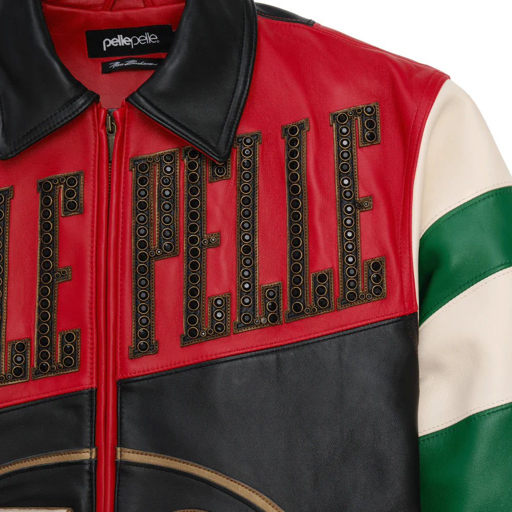 Pelle Pelle Daytona Special Jacket 'Crimson/BLK/Green|325-37539