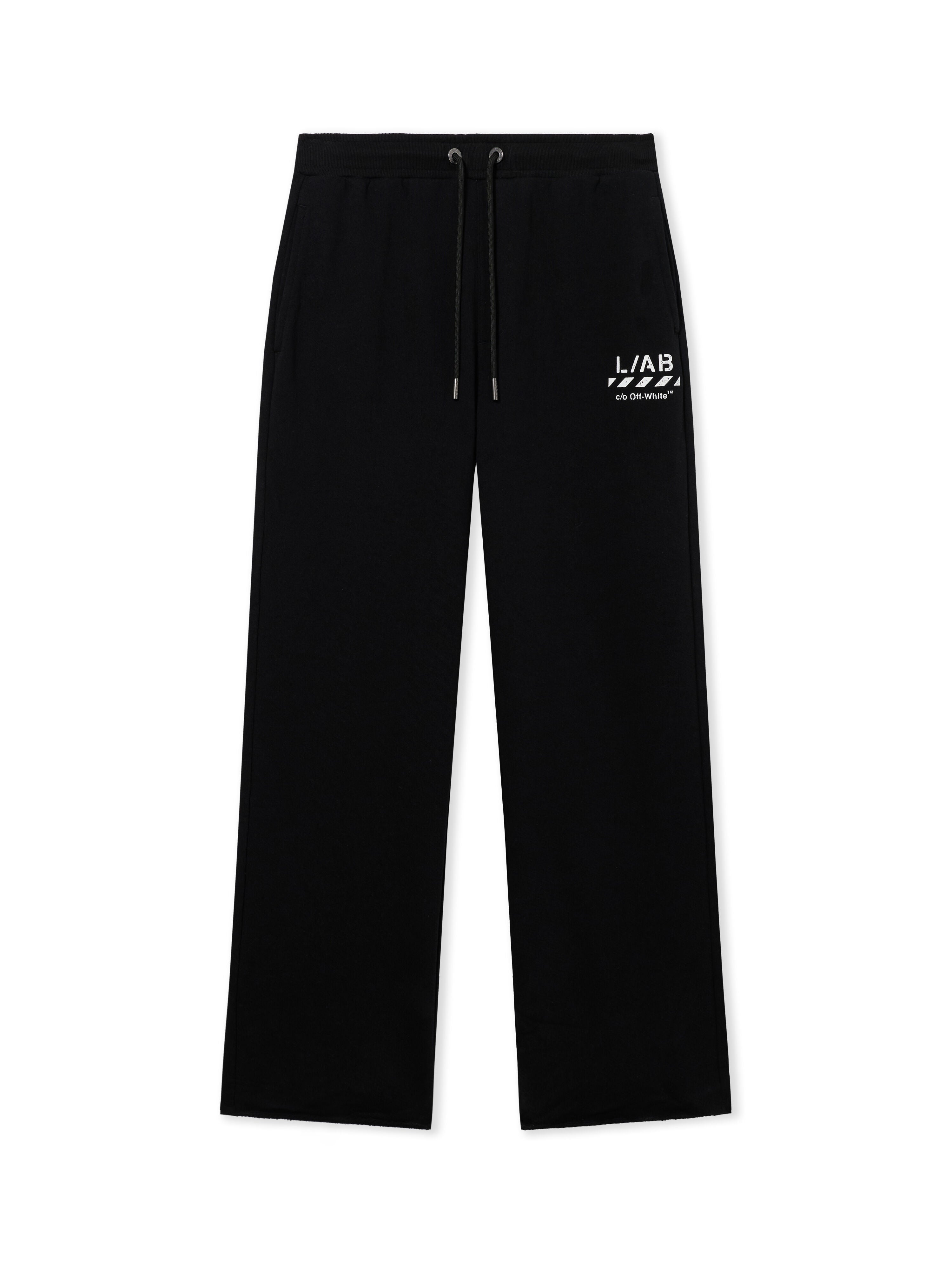 L/AB Diag Open Hem Jogger Pant 'Black'|LABF26B051-BLK|TF – Top Fashion