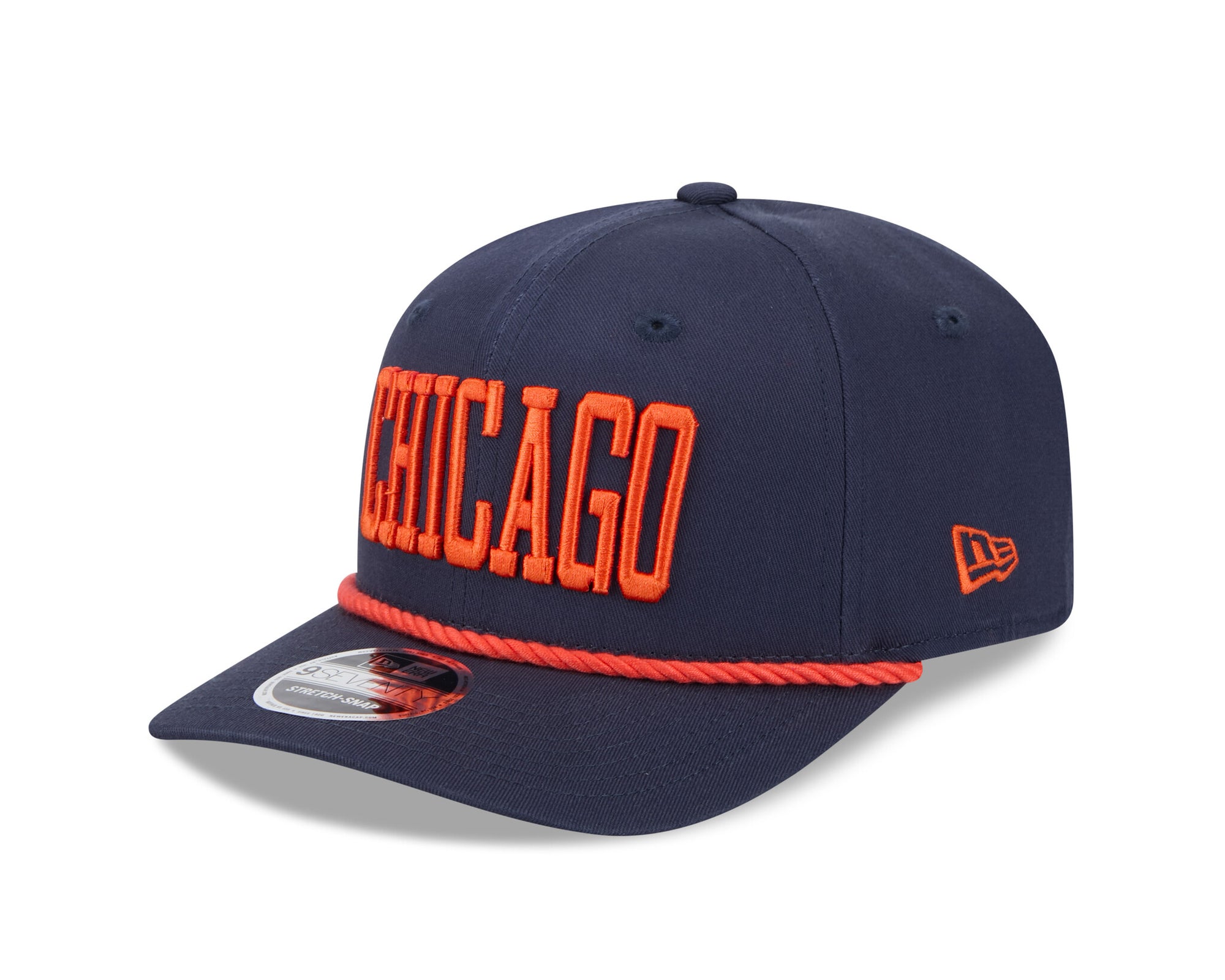New Era 970 Chicago Bears Wordmark Stretch Snap Hat