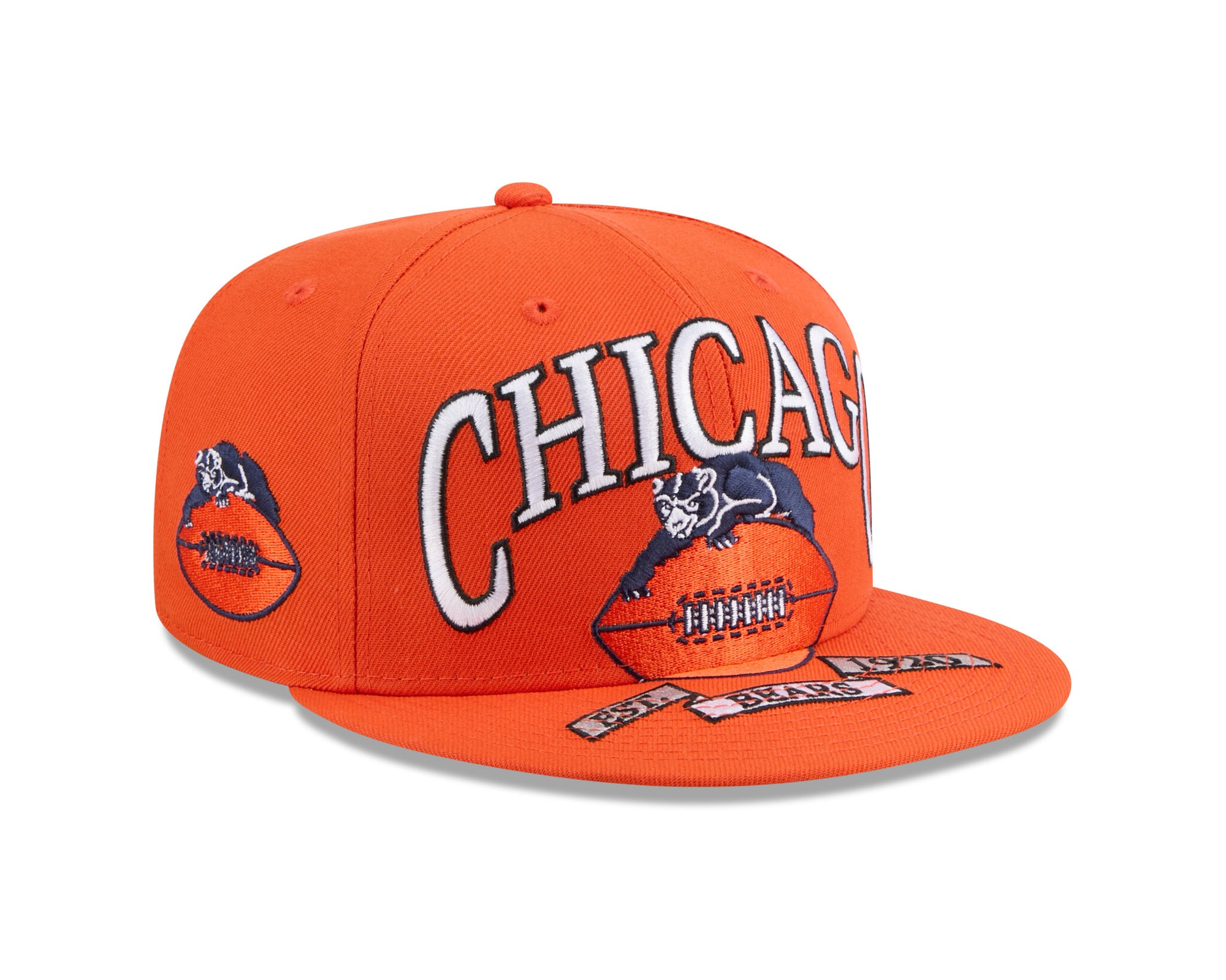 New Era 5950 Chicago Bears Oversized Fitted Hat