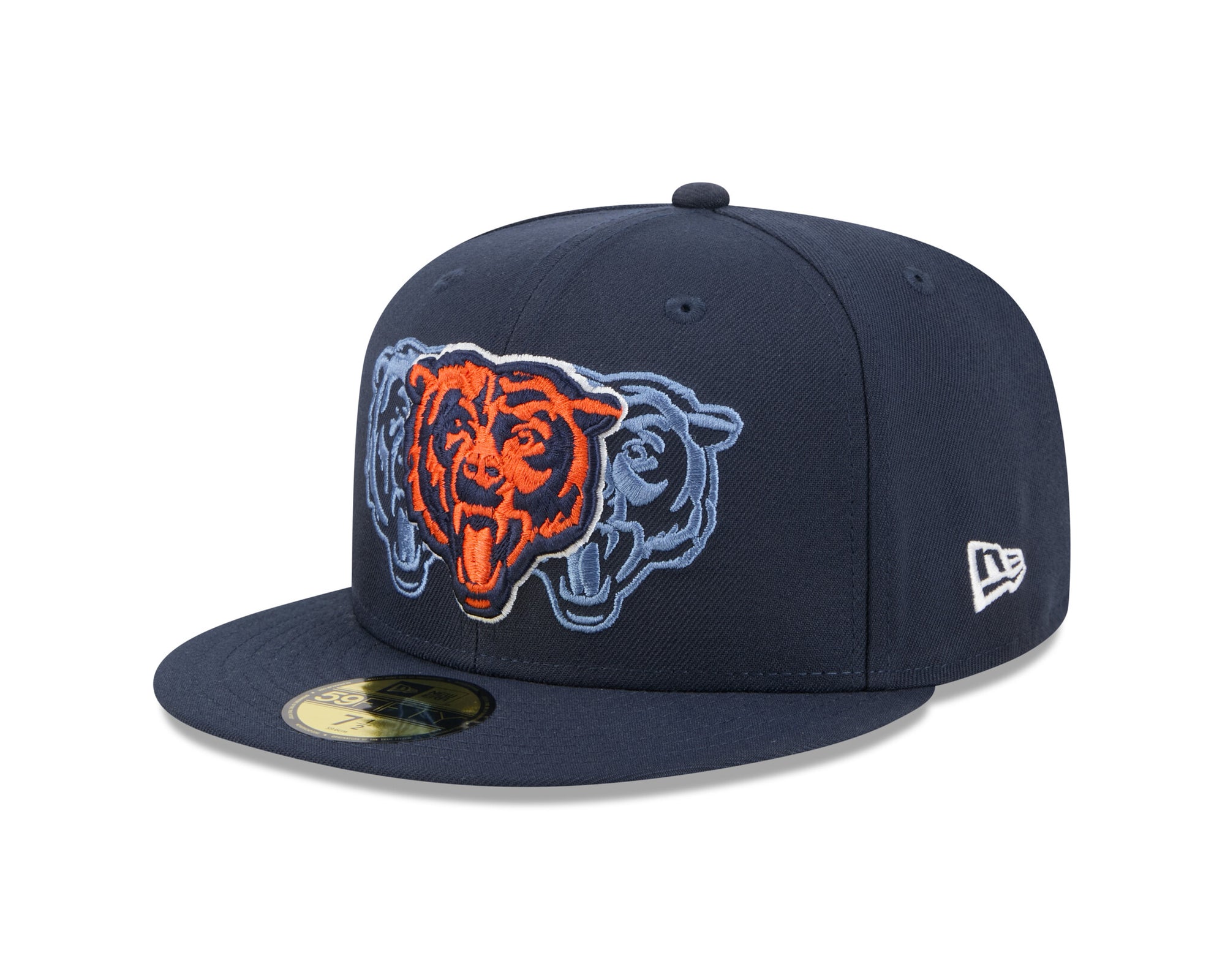 New Era 5950 Chicago Bears Tri Hit Fitted Hat