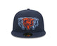 New Era 5950 Chicago Bears Tri Hit Fitted Hat