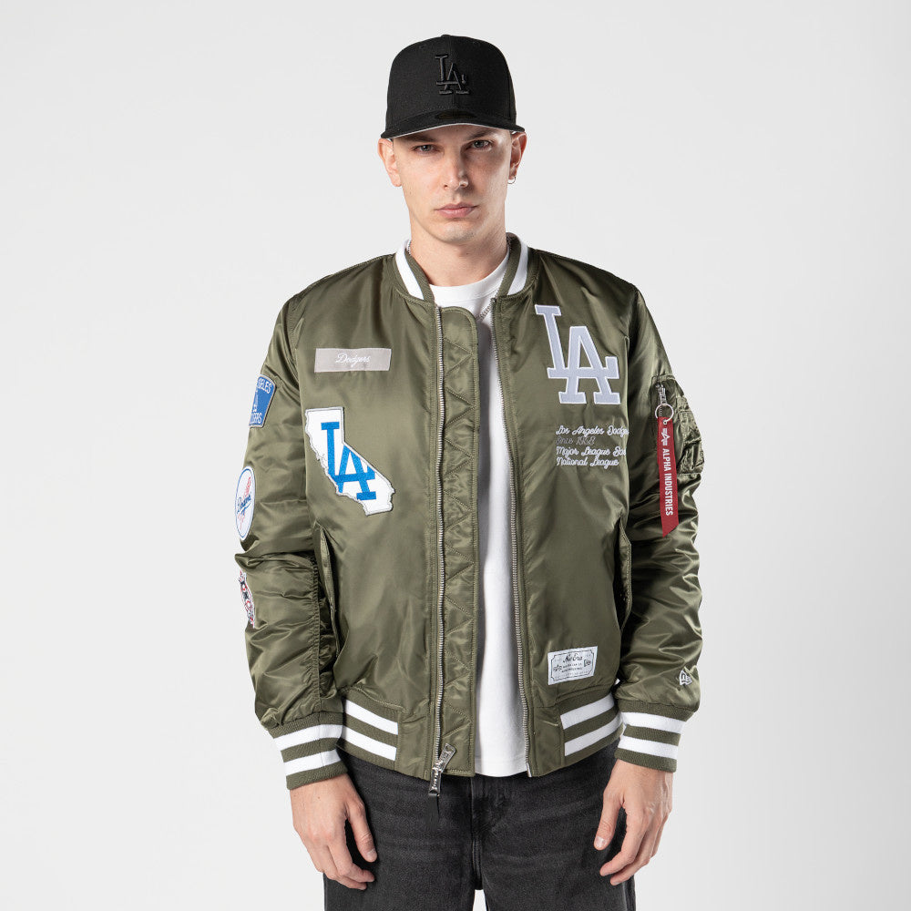 New Era Los Angeles Dodgers Jacket 日本未発売 New Era Los Angeles Dodgers Nylon Varsity Jacket Bright Royal