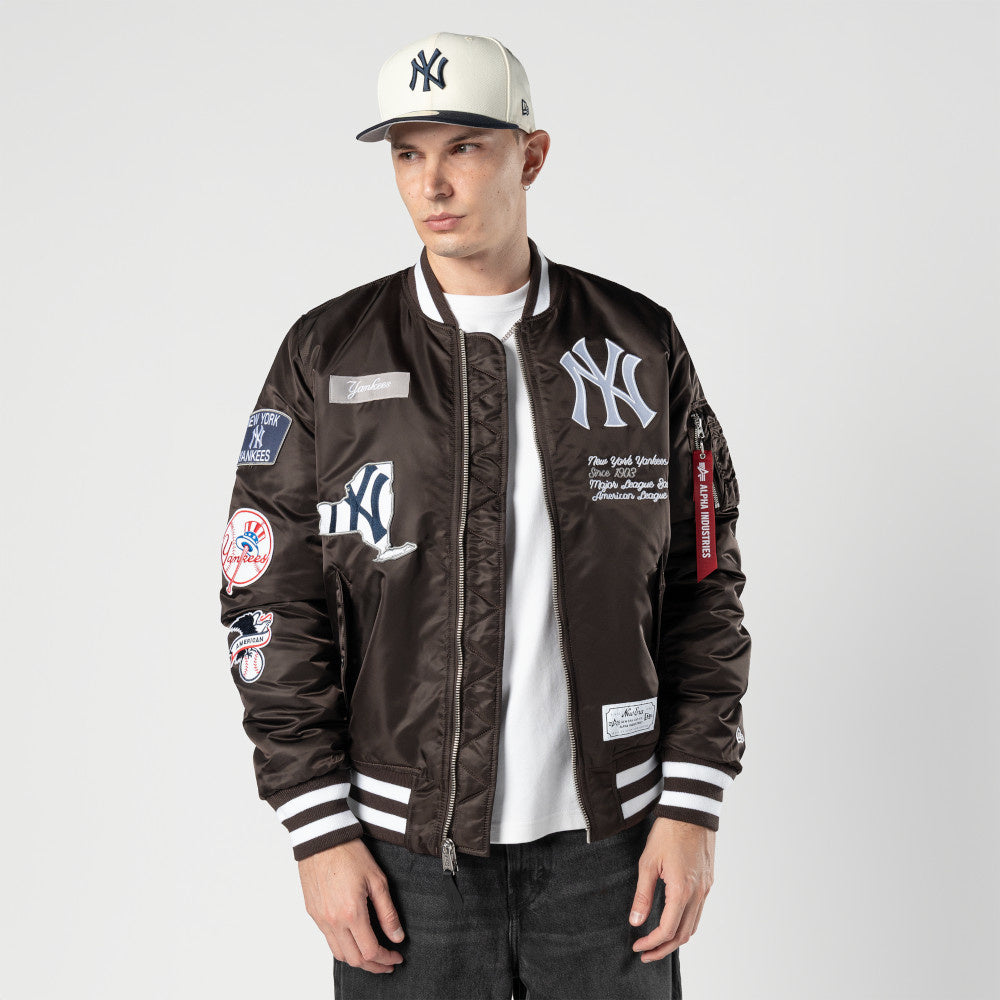 New York Yankees ボンバージャケット XL New Era New York Yankees Alpha Jacket 'Brown/White|60747971|TF
