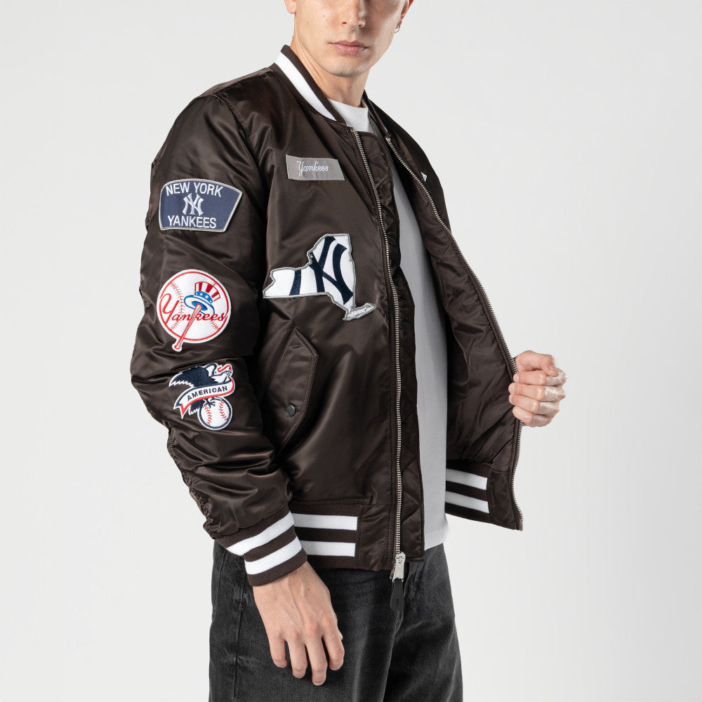 New York Yankees ボンバージャケット XL New Era New York Yankees Alpha Jacket 'Brown/White|60747971|TF