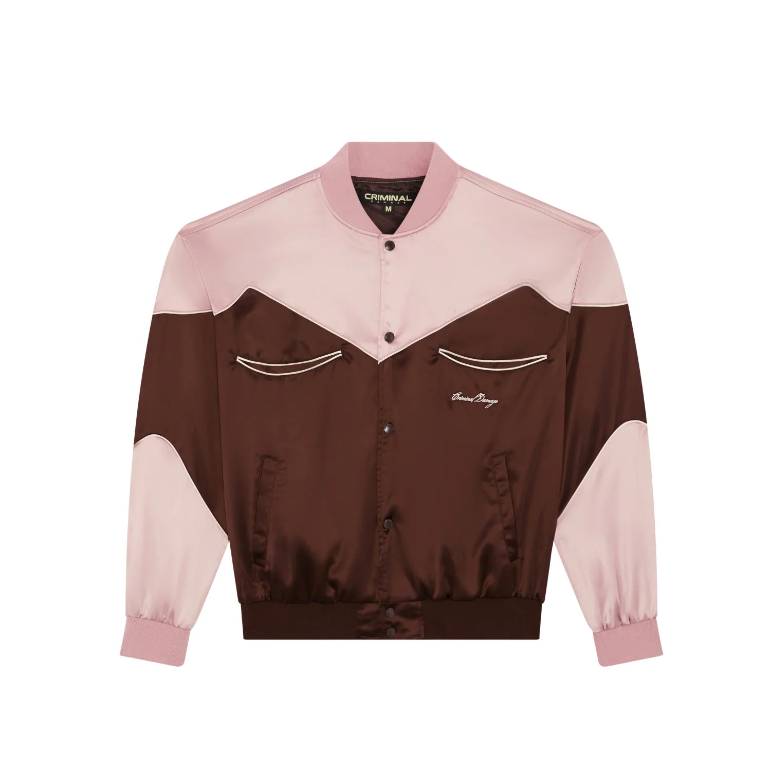 Criminal Damage Western Satin Bomber 