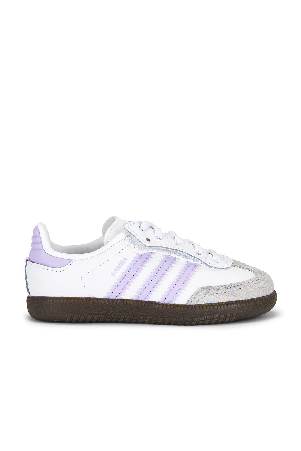 adidas Samba OG Infant Toddler Lifestyle Shoes (White/Purple)