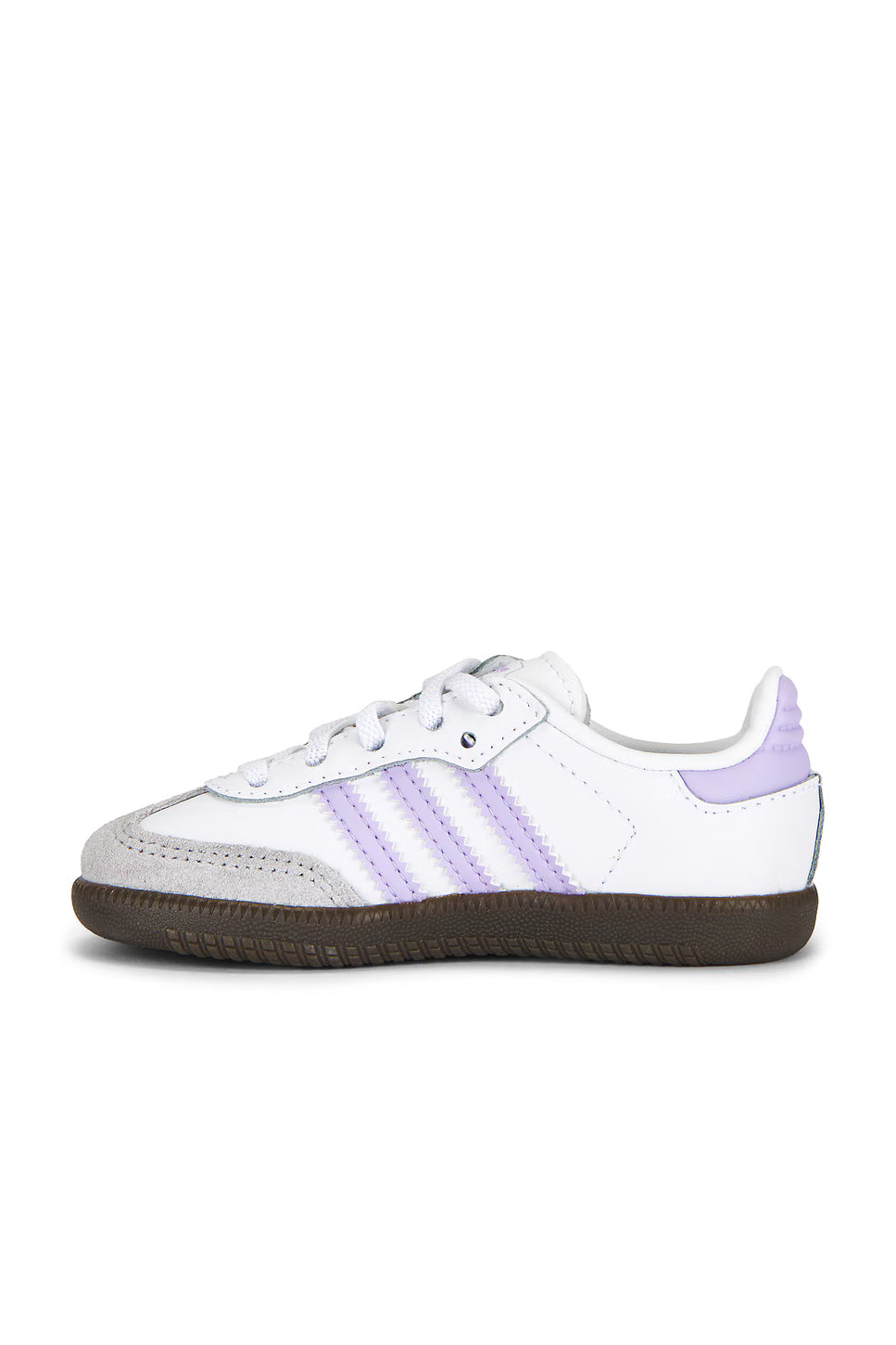 adidas Samba OG Infant Toddler Lifestyle Shoes (White/Purple)