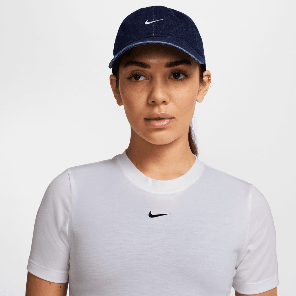 Nike Club Unstructured Denim Cap 'College Navy/White' |HF0383-419
