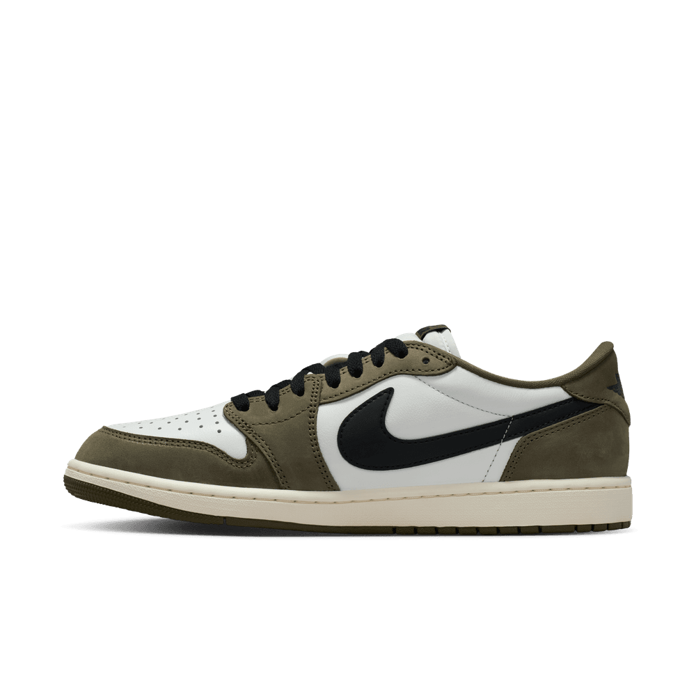 GS Air Jordan 1 Retro Low OG 'Medium Olive/Black-Summit White-Sail