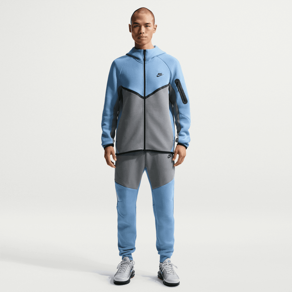 Nike Tech Fleece Windrunner Full-Zip Jacket 'Work Blue/Cool Grey