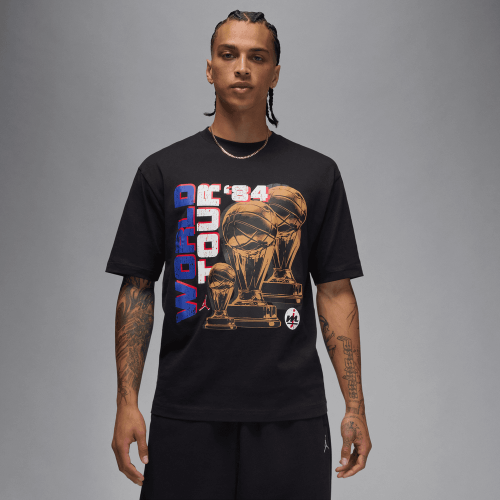 Air Jordan World Tour '84 Tee 'Black'|HV3899-010|TF – Top Fashion