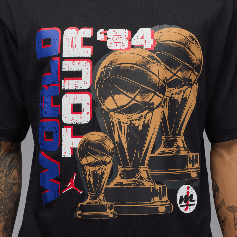 Air Jordan World Tour '84 Tee 'Black'|HV3899-010|TF – Top Fashion