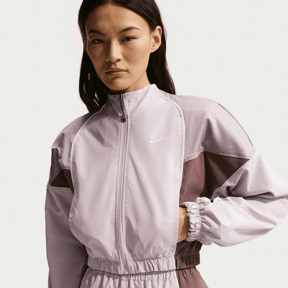 Wmns Nike Sportswear Shrunken Track Jacket 'Platinum Violet/Light
