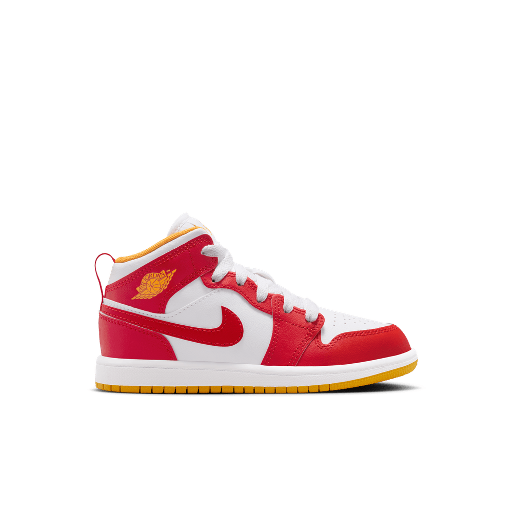 white and gold and red jordans