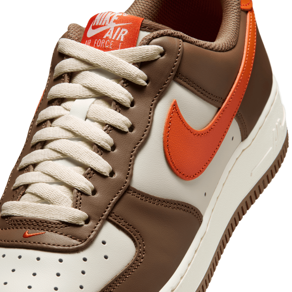 Nike Air Force 1 Mosswood Brown/Campfire Orange'