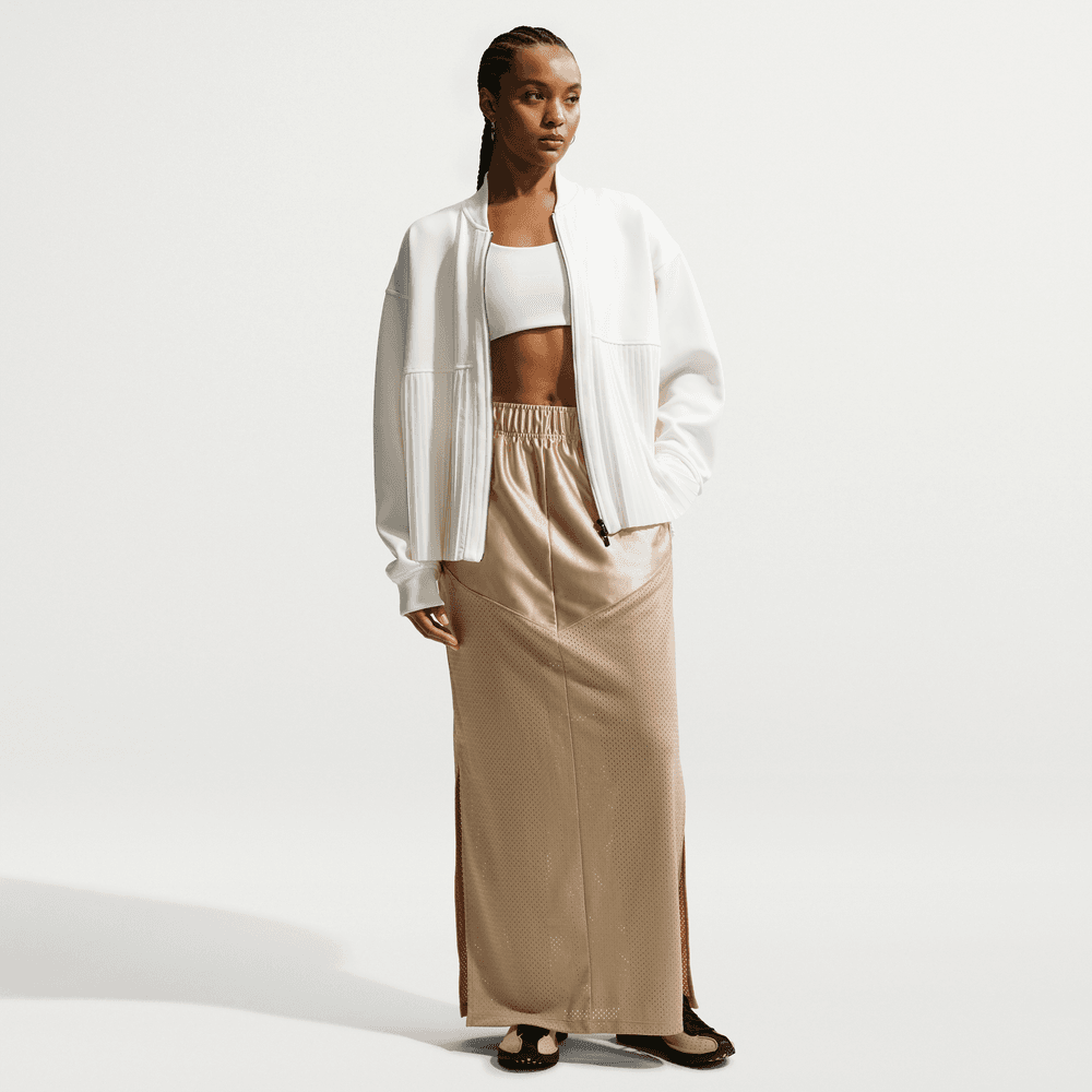 Wmns Nike Sportswear Heritage Festival Skirt 'Linen/Linen'|IR1696