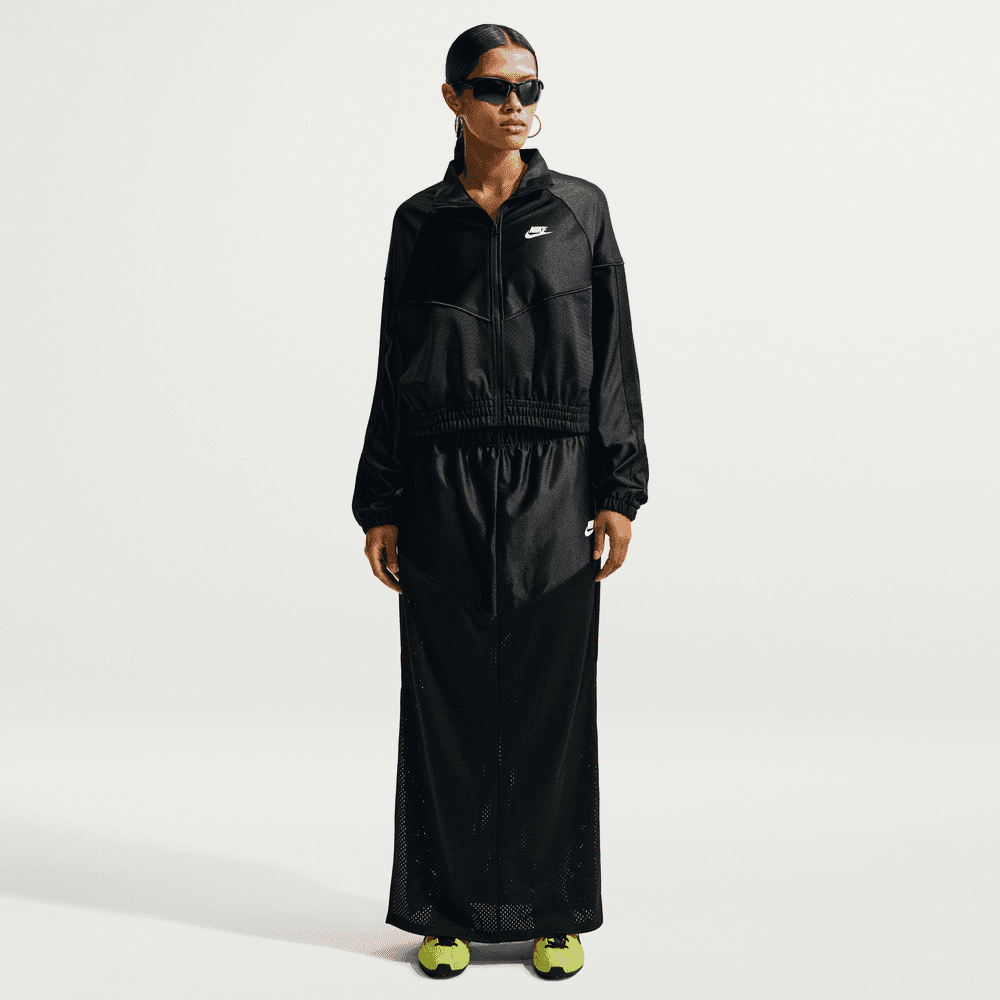 Wmns Nike Sportswear Oversized Windrunner Jacket 'Black/Sail