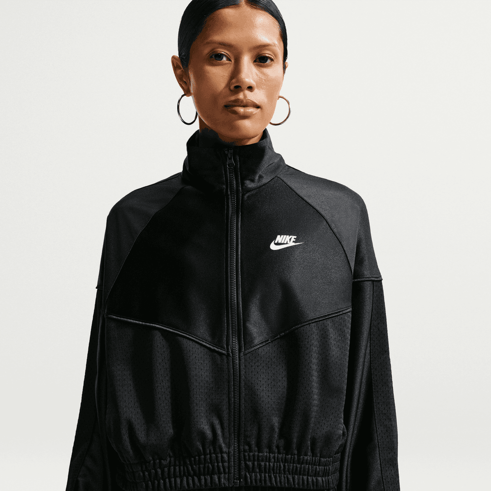 Wmns Nike Sportswear Oversized Windrunner Jacket 'Black/Sail