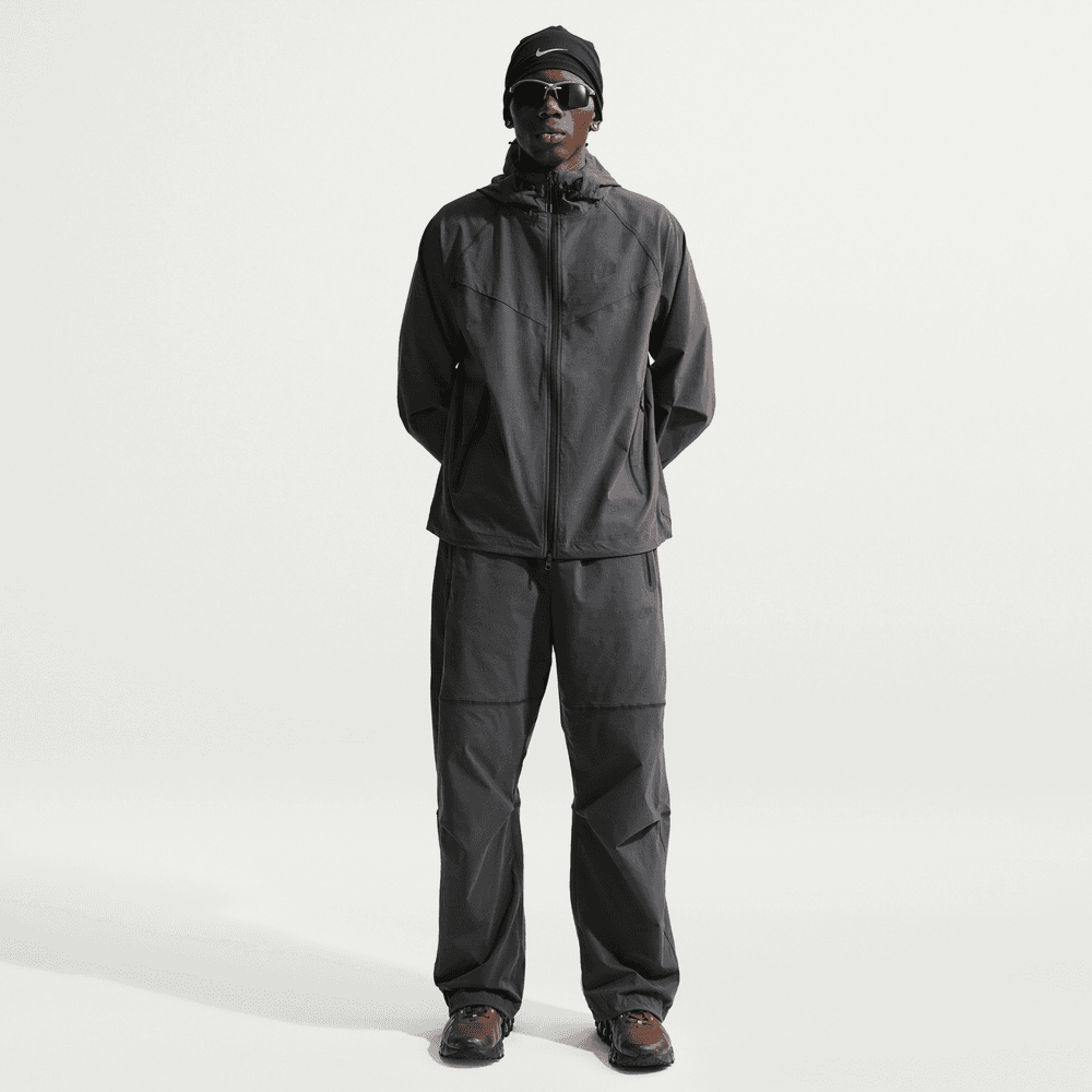 Nike Tech Dri-Fit Woven Full-Zip Windrunner Jacket 'Black/Black Nike Tech Dri-Fit Woven Full-Zip Windrunner Jacket 'Black/Black