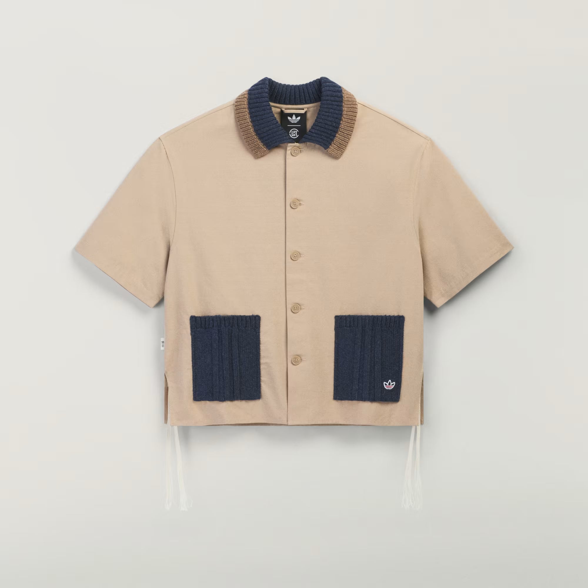 Adidas x Clot Utility Short Sleeve Shirt 'Warm Sandstone'|KE7065