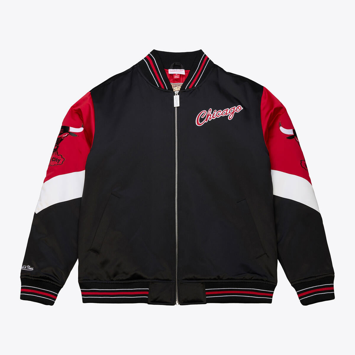 M&N NBA Vintage Chicago Bulls Throw It Back Heavyweight Satin 