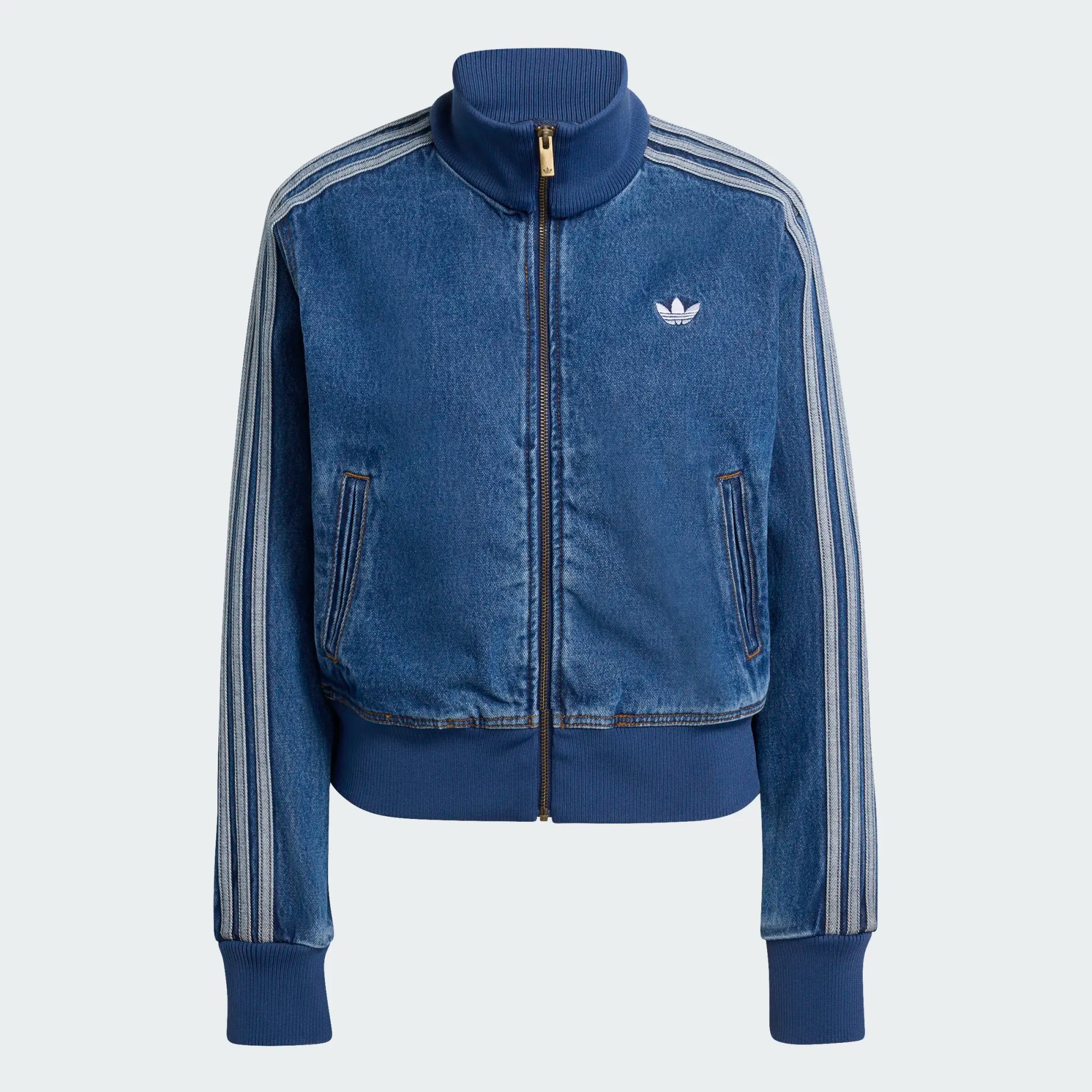 Wmns Adidas Firebird Track Top Denim 'Medium Vintage Denim'|KD2913
