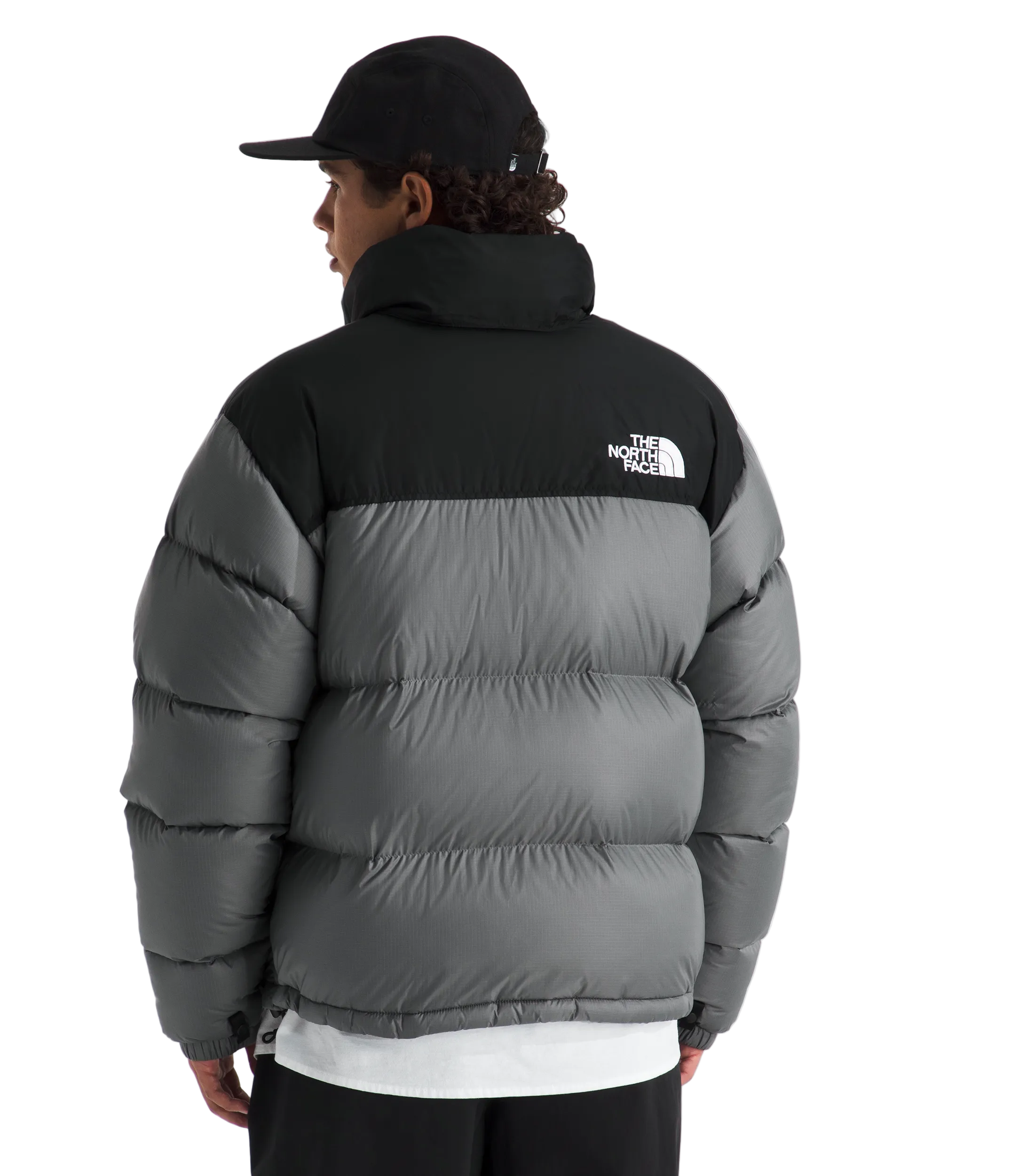 TNF 1996 Retro Nuptse Jacket 'Smoked Pearl/TNF Black'|NF0A3C8D-RPI