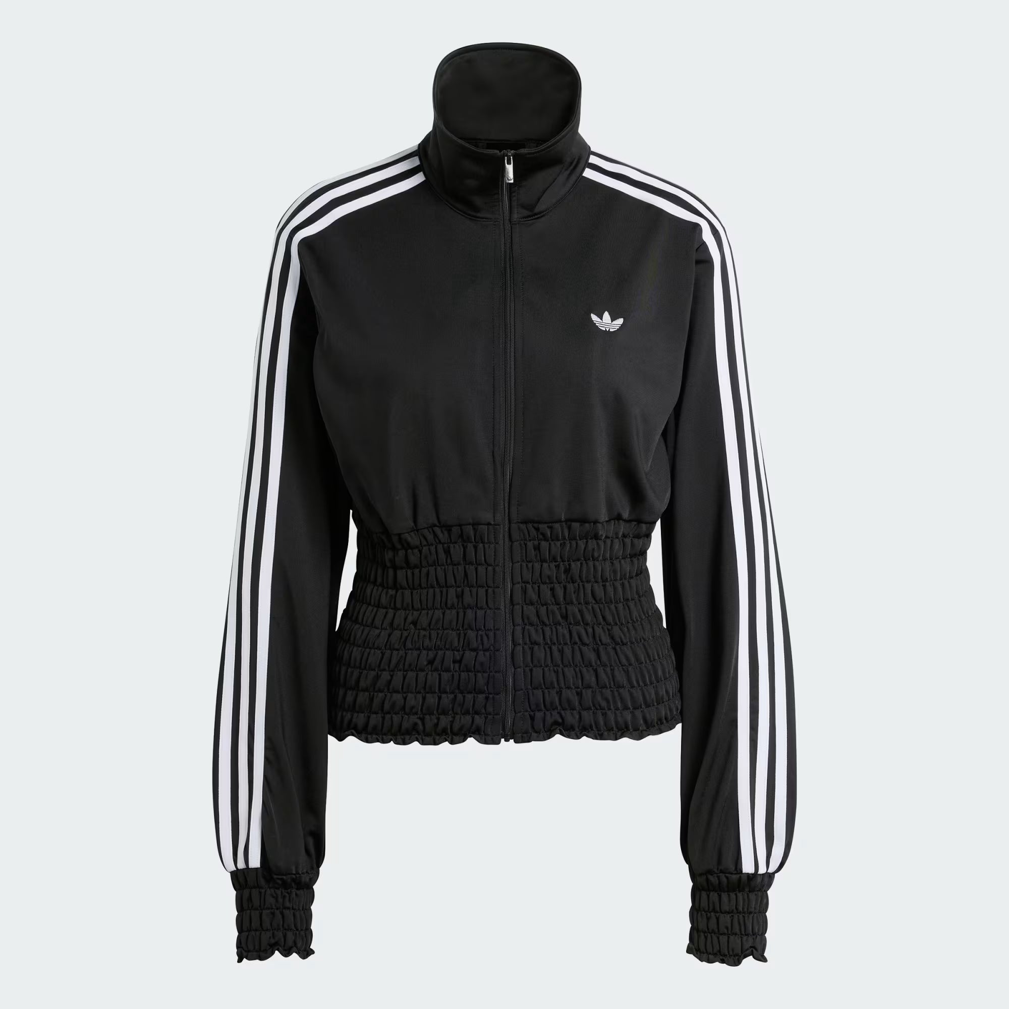 Wmns Adidas Smocked Firebird Track Top 'Black'|KD0303|TF – Top Fashion