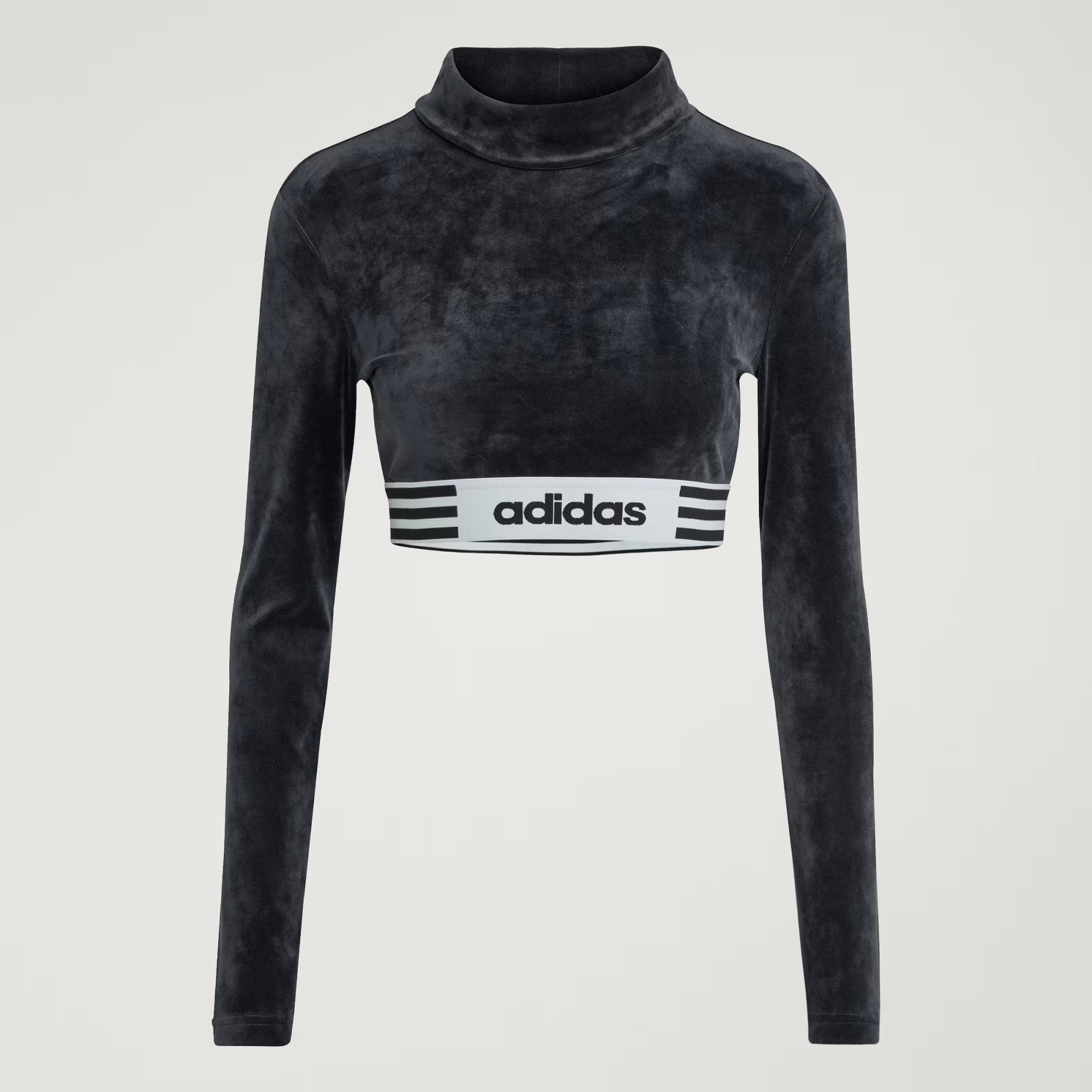 Wmns Adidas Winterized Crop Tee 'Black'|JX7727|TF – Top Fashion