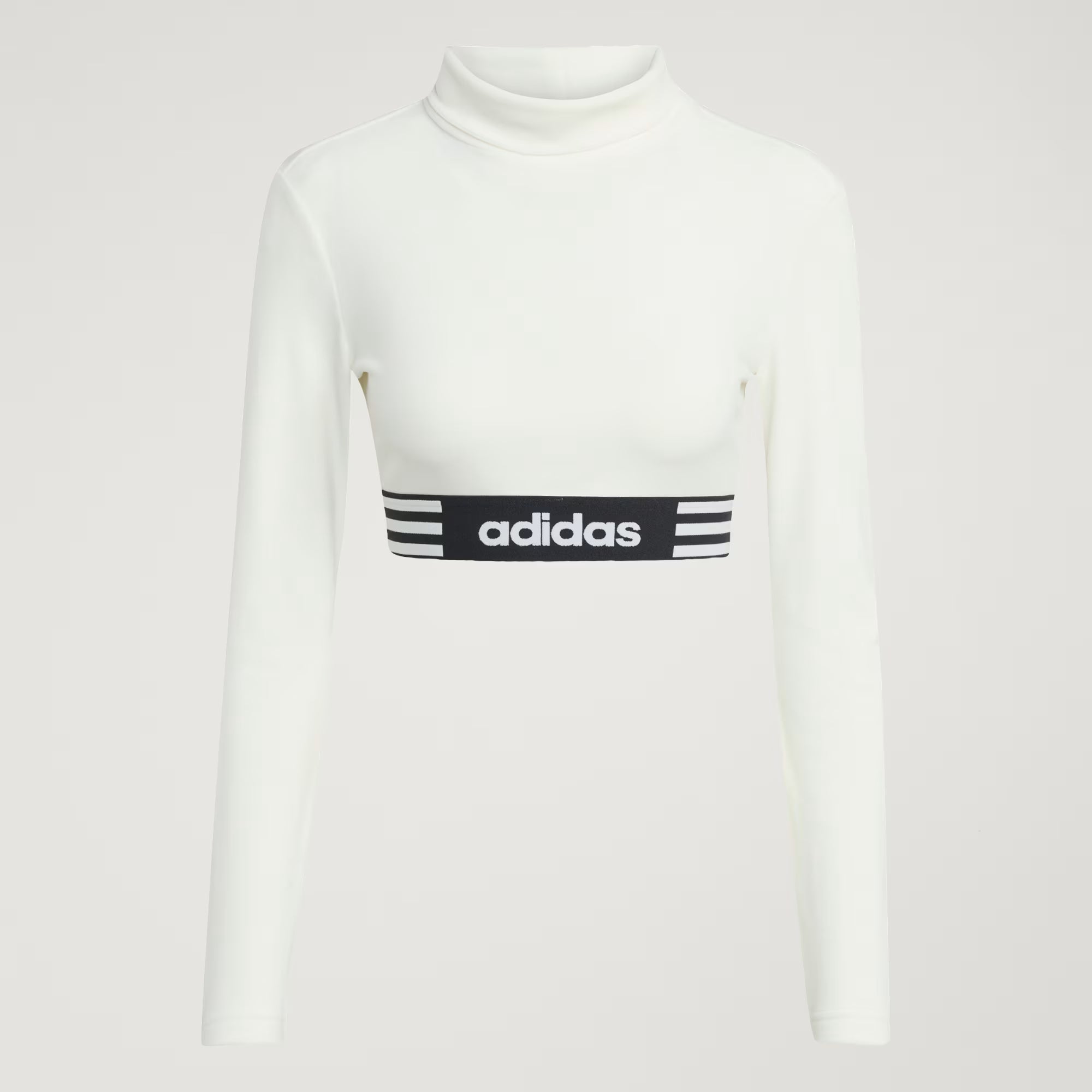 Wmns Adidas Winterized Crop Tee 'White'|JX7728|TF – Top Fashion