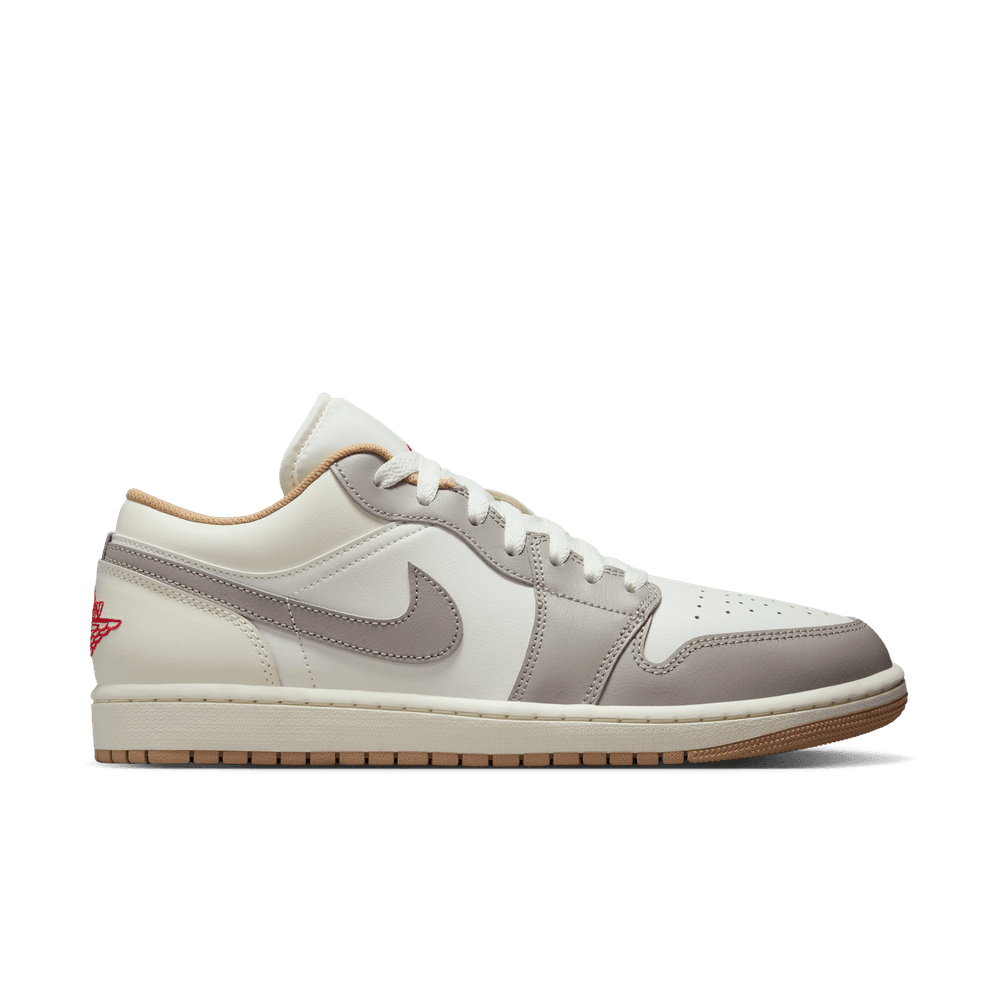 Nike Air Jordan 1 Low クリーム色 Air Jordan 1 Low 'Sail/Fire Red-College Grey-Hemp|553558-169|TF