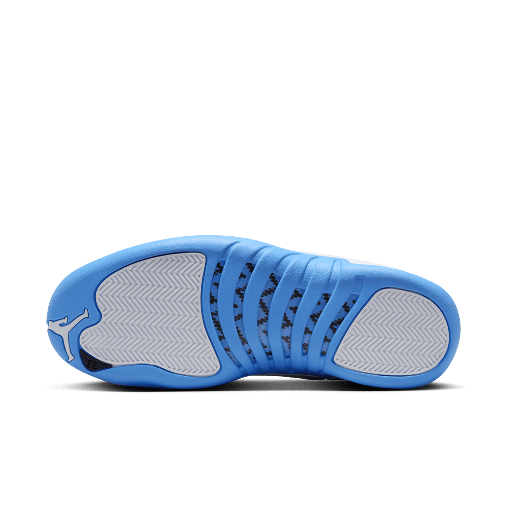 Air Jordan 12 Retro 'WHT/University BLU-Metallic Silver