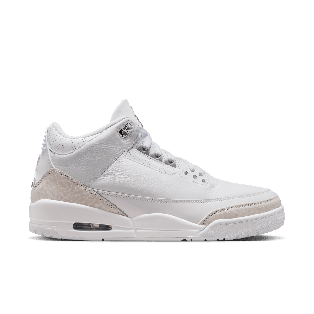 Air Jordan 3 Retro 'White/Metallic Silver-White|CT8532-111|Top Fashion